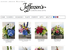 Tablet Screenshot of jeffersonflorist.com